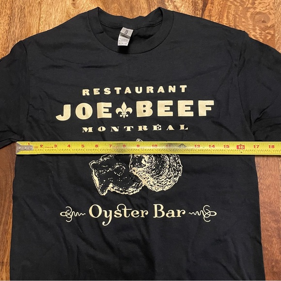 COPY - NWOT Unisex Joe Beef Oyster Bar Tee - Black/Off-White - Picture 5 of 8